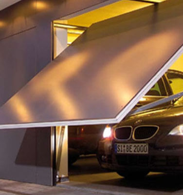 Up and over garage door