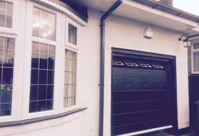 completed roller garage door installation