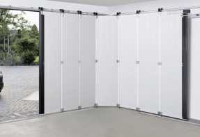 Audi car pulling into an electrical garage