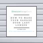 How to Make Your Garage Door Last