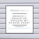 Should I Repair Or Replace My Garage Door?