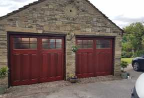 wooden garage doors