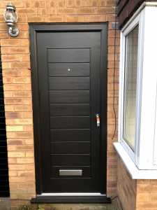 black composite door